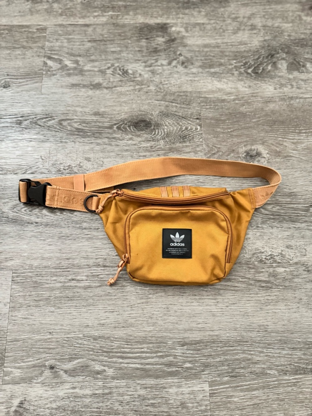 adidas Ochre Yellow Waist Pack with Front Pocket